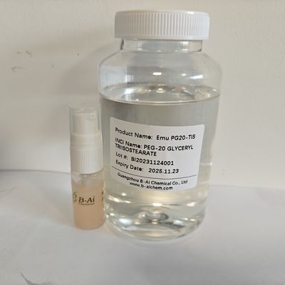 PEG-20 Gliceryl Triisostearate 86846 21 1 Maquillaje amarillo pálido Eliminatorio de emulsionantes Buen limpiador de aceite